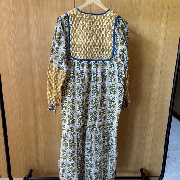 SZ Blockprints Tassle Dress - Gorgeous Fall Sheer! Worn once - Picture 7 of 9